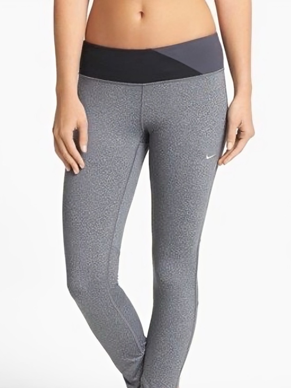 NIKE Gray Dri-FIT Leggings - Stretch Performance Bottoms